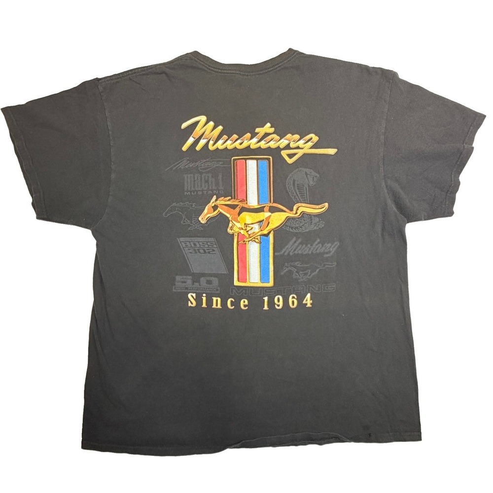 Vintage Ford Mustang Since 1964 Graphic T-Shirt Black XL Delta Pro Weight
